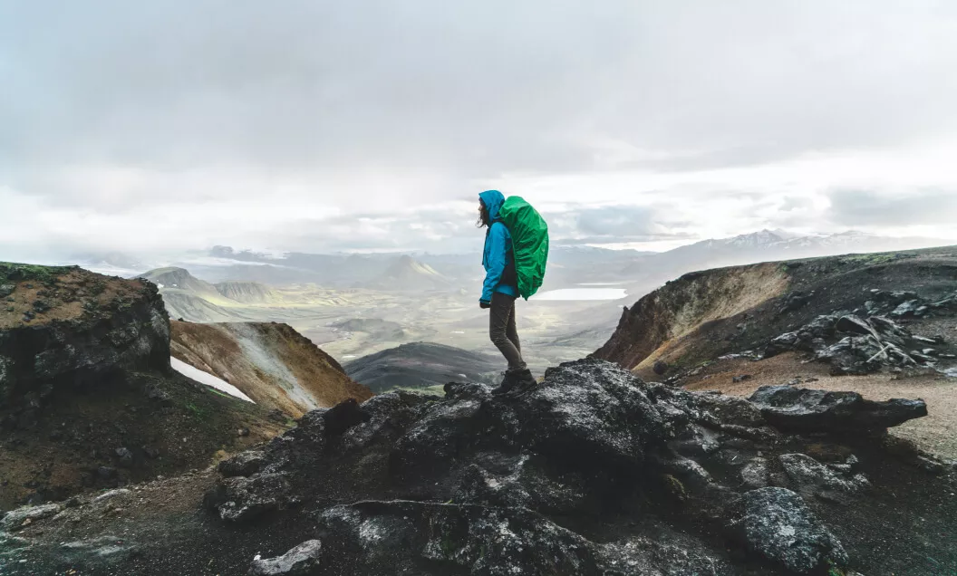 Person on mountain
