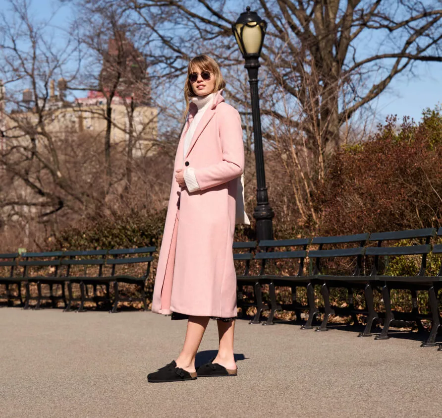 Woman in coat